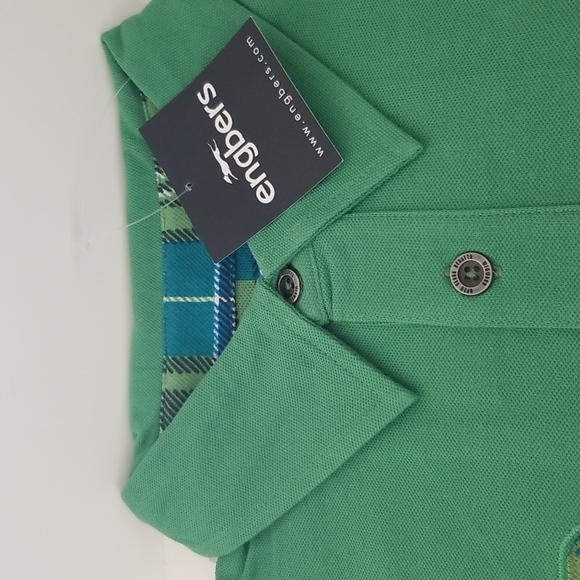 Windward sailing- Men's Golf shirt - Size M by Engbers - green 100% cotton - NWT - Picture 2 of 9